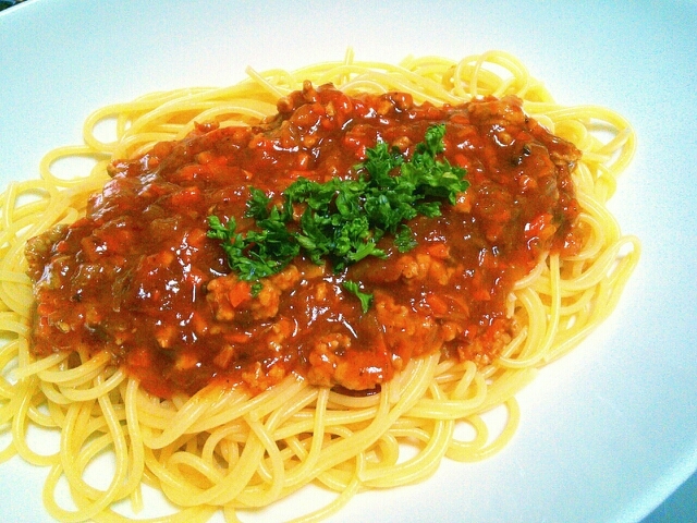 レトルトで簡単時短♪子供が好きなミートパスタ♡