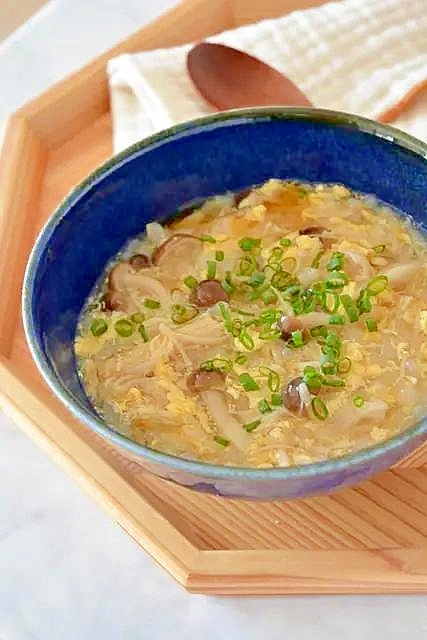 生ゼンライスのきのこ粥