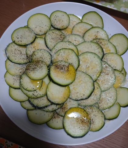 ちょっと味違いますが、ズッキーニを生で食べる発想なかったです！ありがとうございます