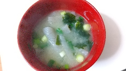 こんにゃくの味噌汁