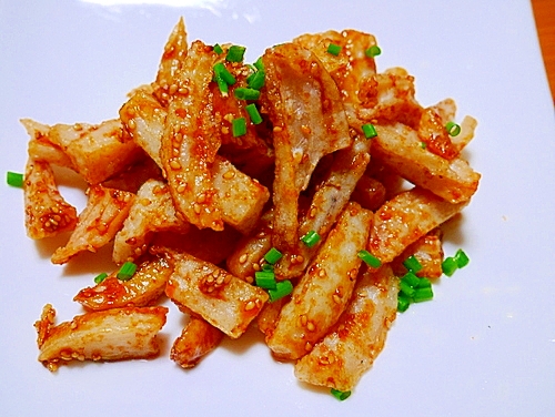 サクっ!モチっ!シャキっ!レンコン揚げ