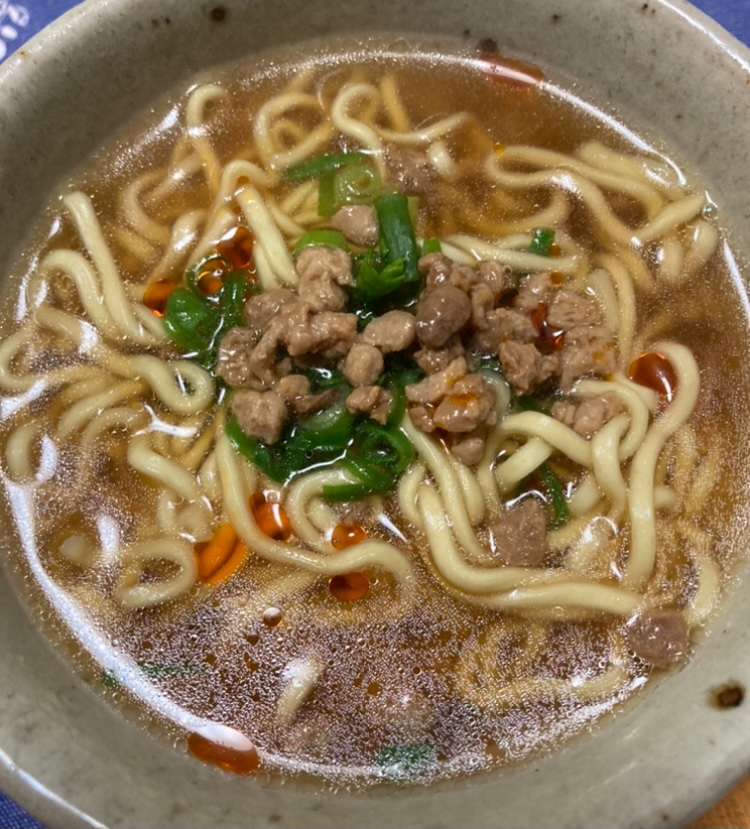 大豆ミートのピリ辛ラーメン