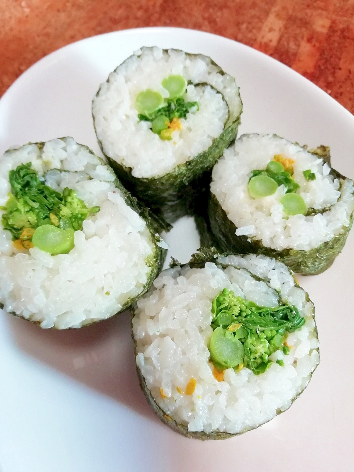 菜の花の柚子胡椒寿司