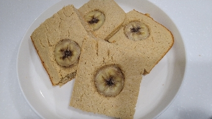 薄力粉不使用☆オートミールのバナナケーキ