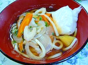 野菜たっぷり力うどん