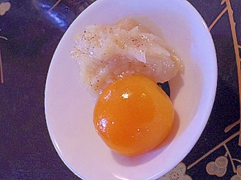 うちバル、下仁田葱と金柑のマリネ