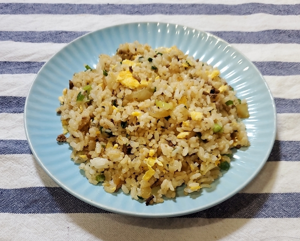 挽き肉で作るチャーハン