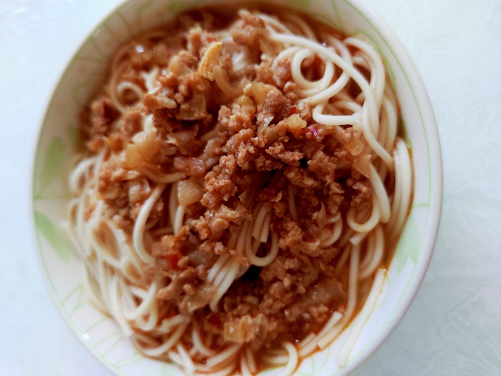 簡単ミートソースそうめん