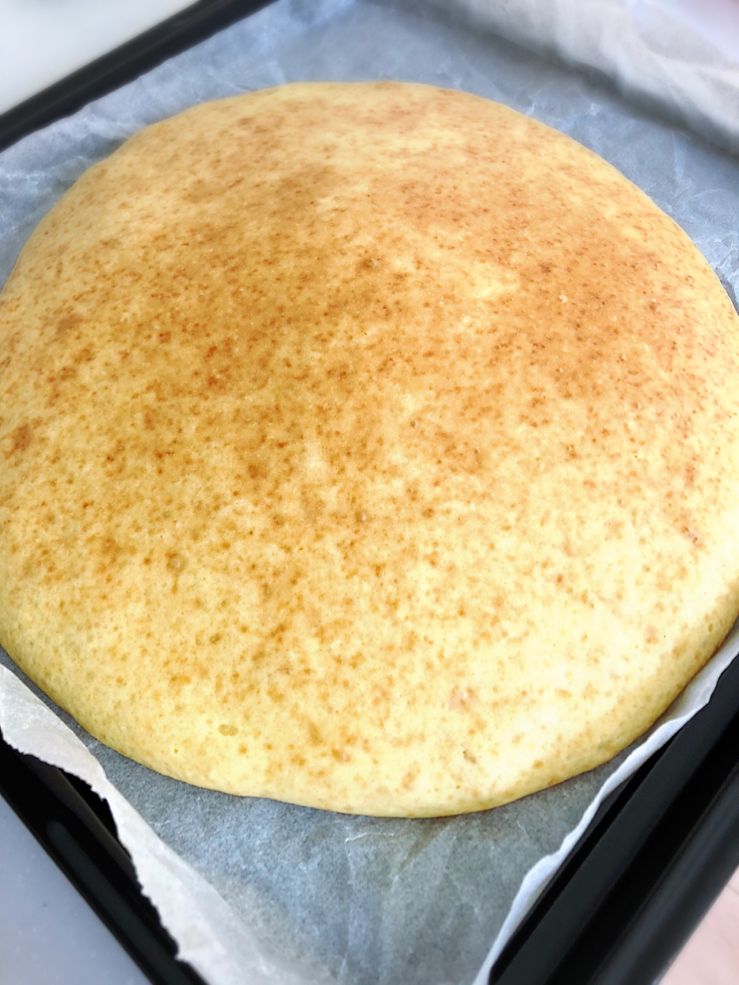 オーブンで特大ホットケーキ☆見た目は気にしないで!