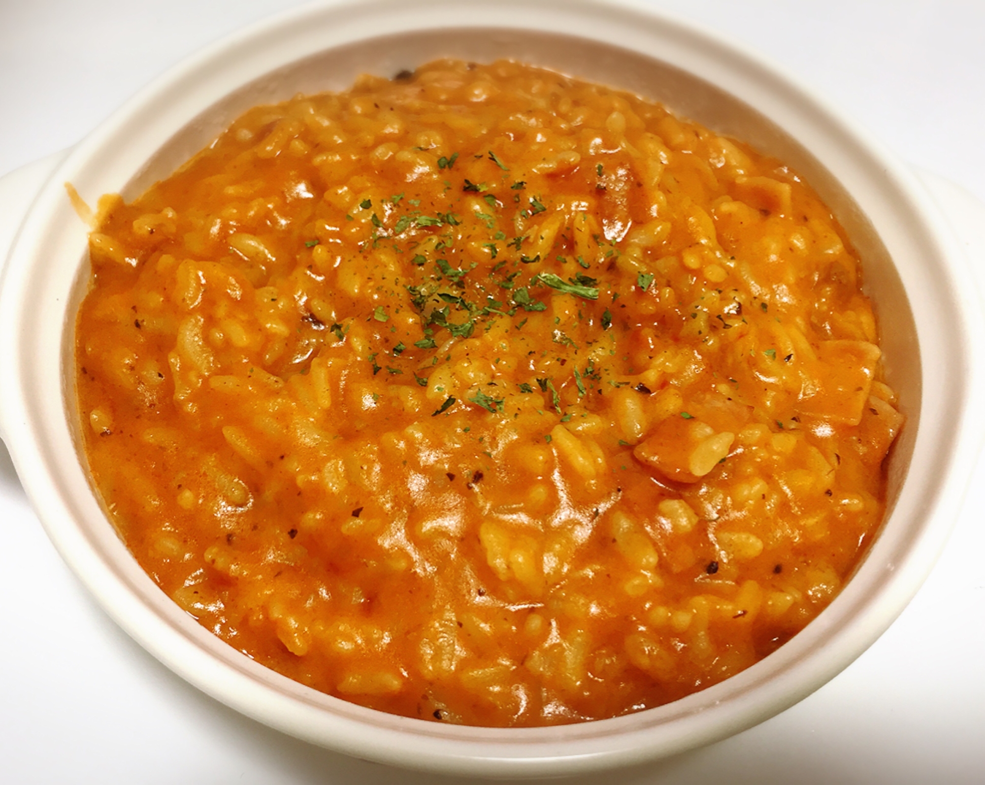 簡単!パスタソースでトマトリゾット