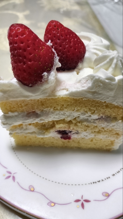 おうちで手作りショートケーキ