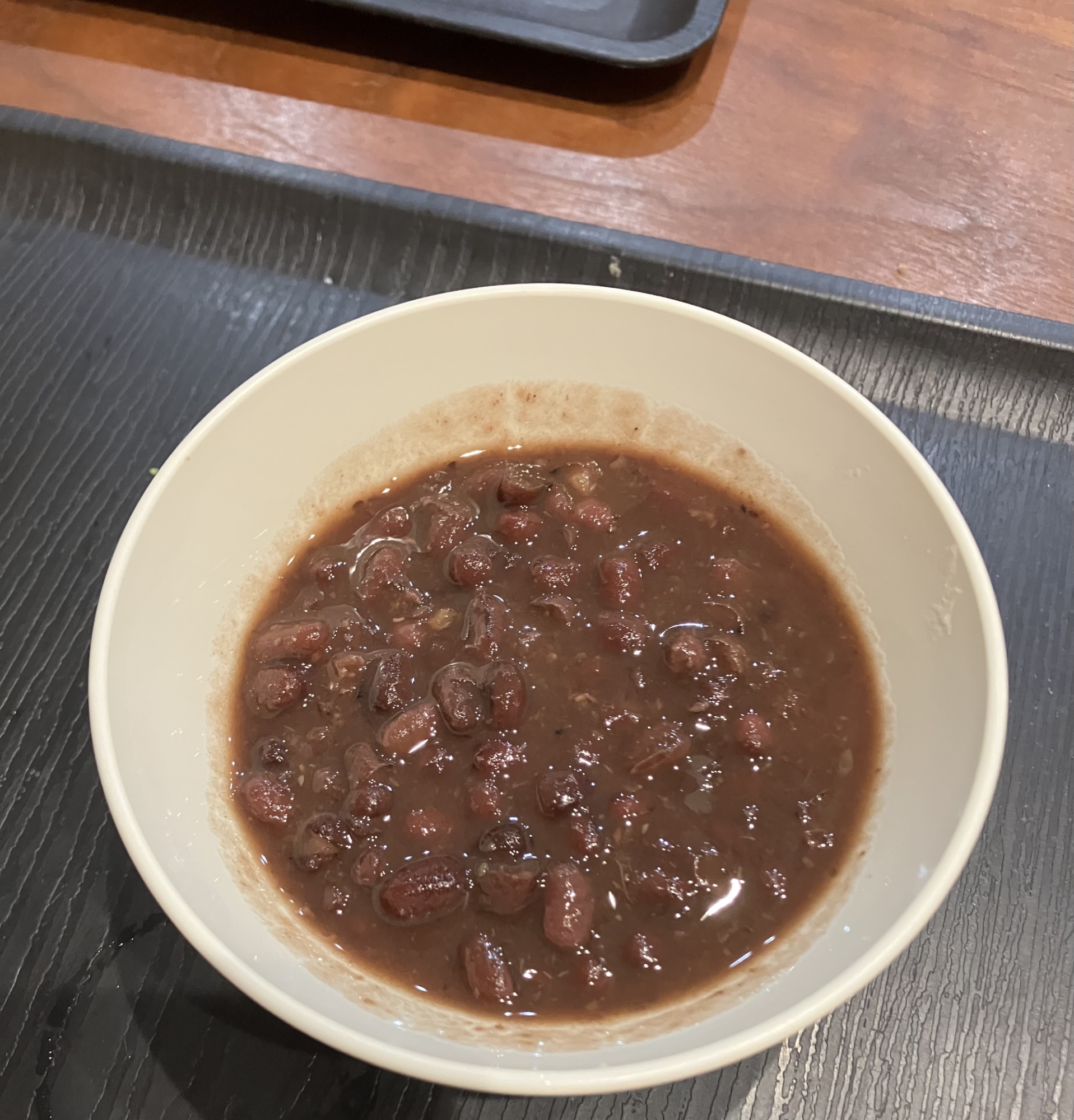 柔らかくておいしい黒糖ぜんざい