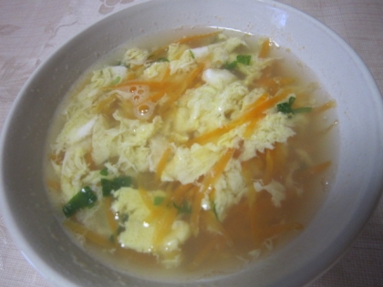 麺つゆで簡単！豆腐と卵のすまし汁
