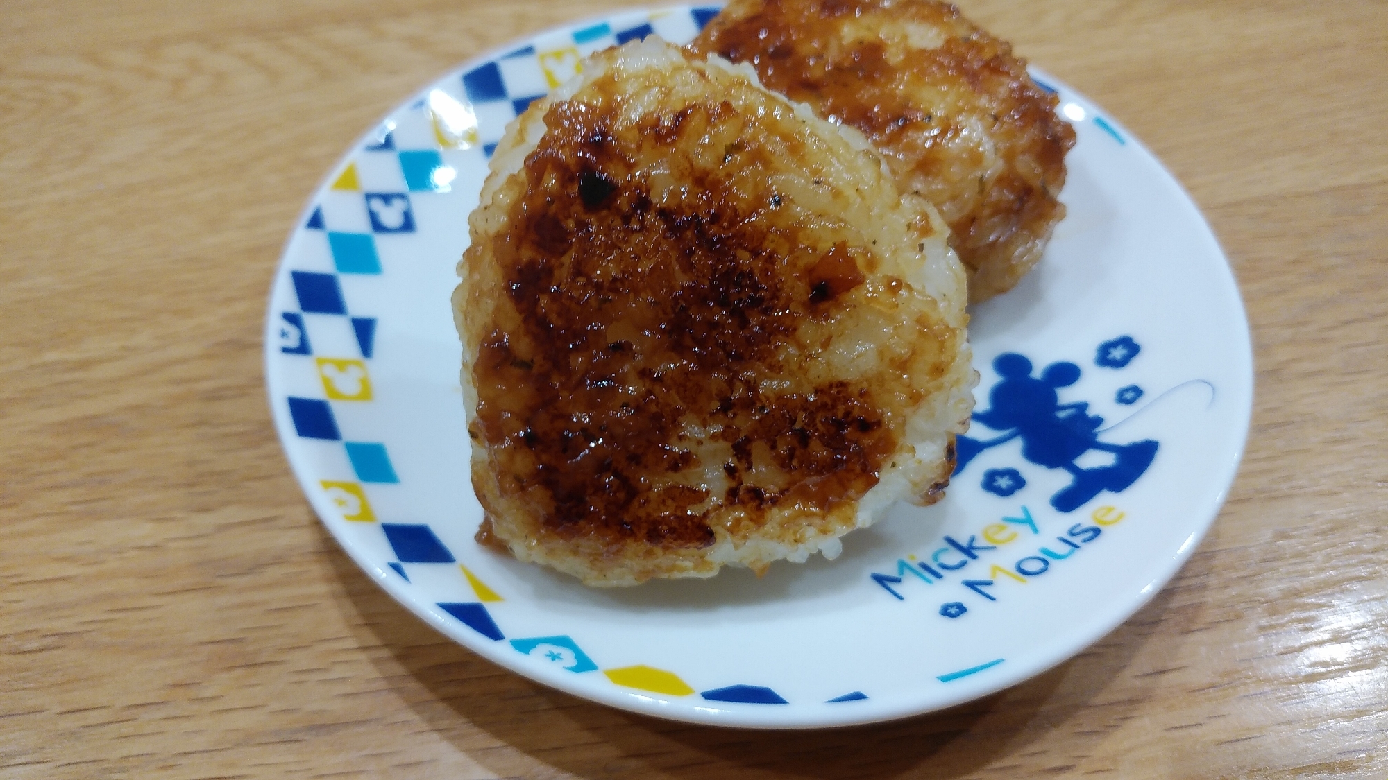 フライパンで梅味噌おにぎり