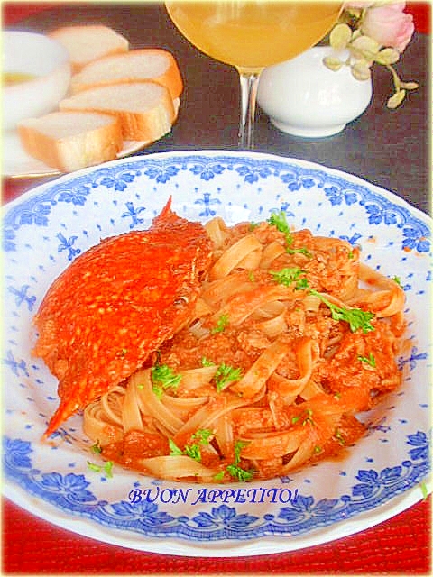 渡り蟹のトマトクリームパスタ レシピ 作り方 By めーぷんぷい 楽天レシピ 渡り蟹のトマトクリームパスタ レシピ 作り方 By めーぷんぷい 楽天レシピ