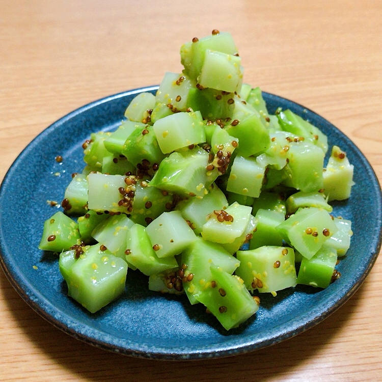 ブロッコリーの茎でハニーマスタード和え