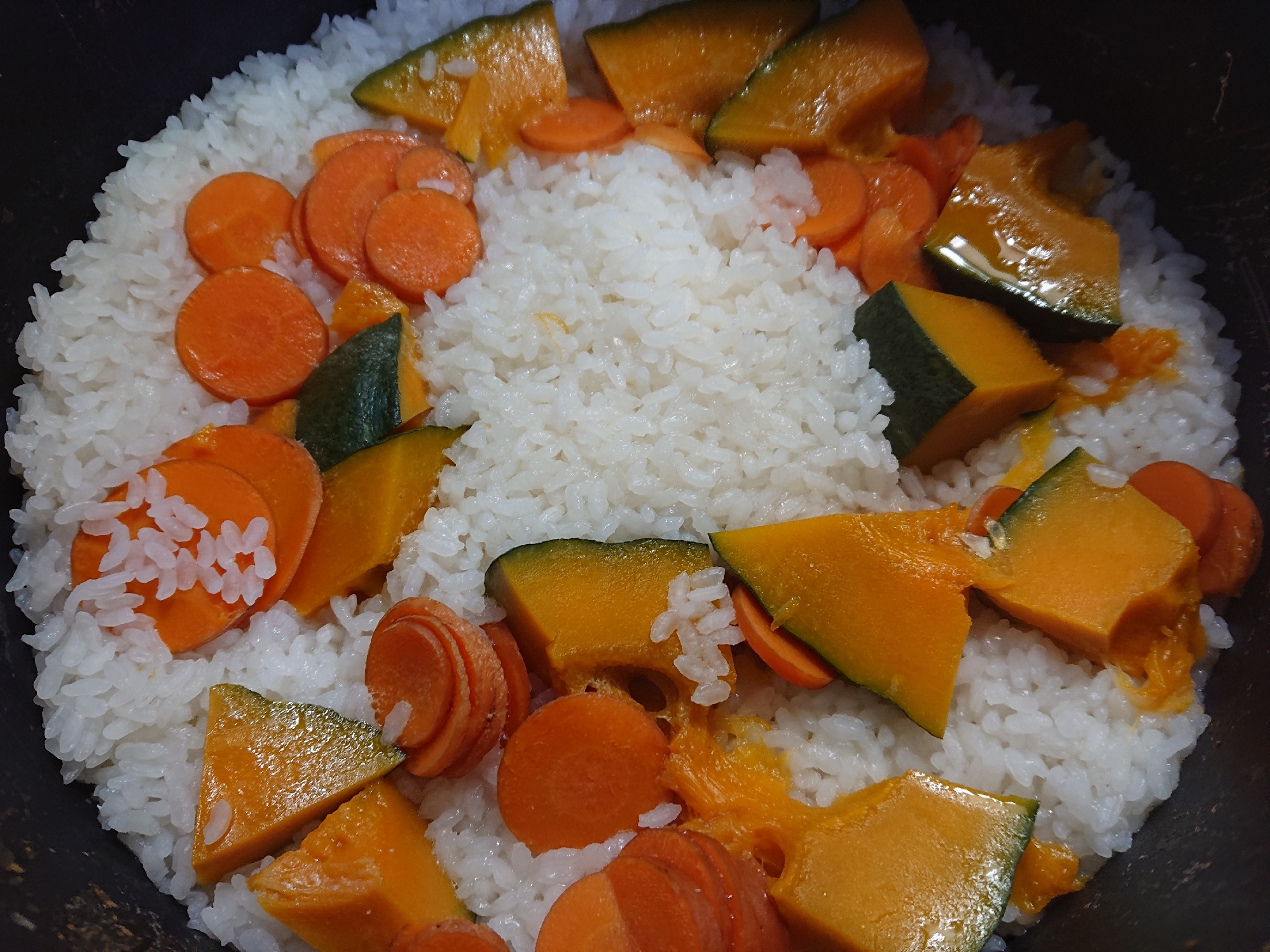 最強時短!!野菜とご飯の鍋炊き