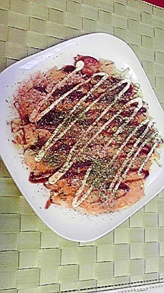 残りご飯と野菜で満腹 ～ お好み焼き風 ～