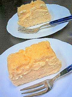 バニラアイスで♪しっとり濃厚チーズケーキ☆