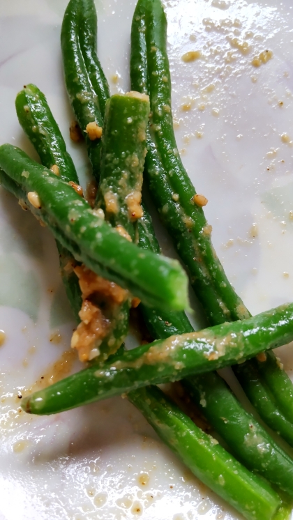 小鉢の定番♡栄養たっぷり♡いんげんのごま和え