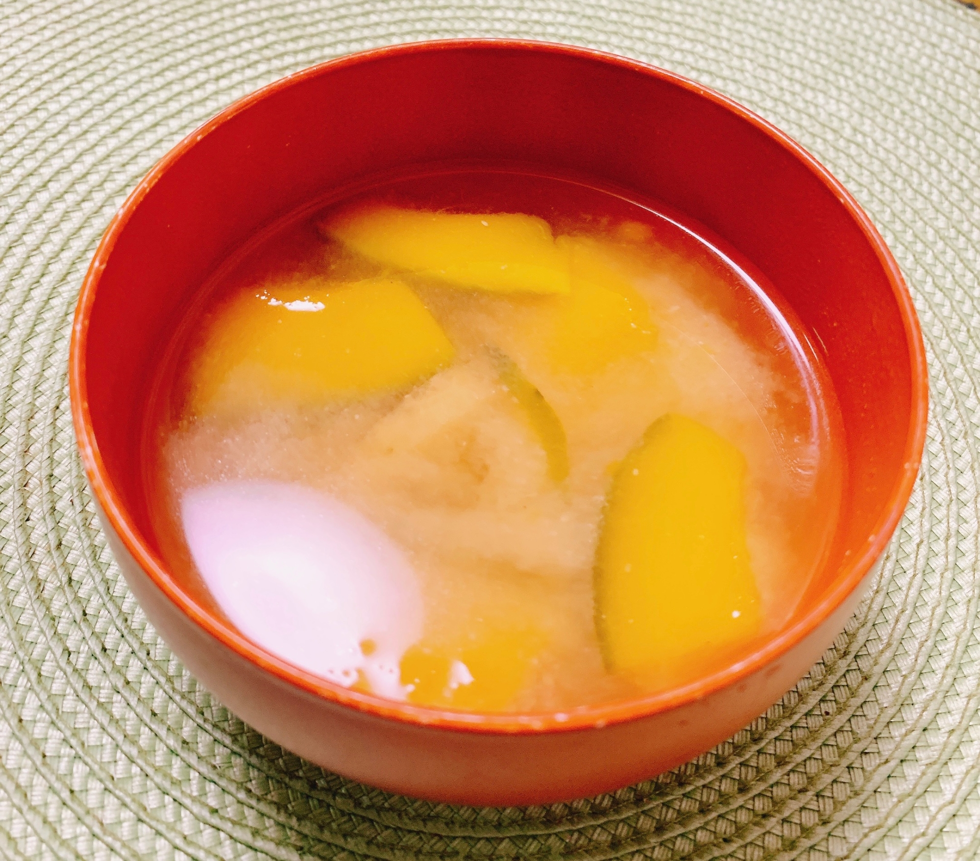 かぼちゃ油揚げ♪味噌汁✧˖°