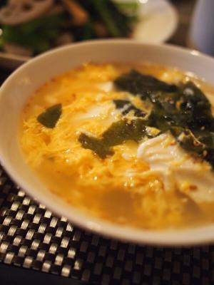 5分でもう一品！豆腐入りわかめスープ