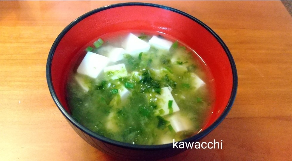 あおさと豆腐の味噌汁♡ レシピ・作り方 by kawacchi - 楽天レシピ
