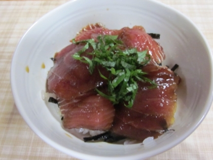 煮切り醤油のチカラ☆　まぐろ好きの「鉄火丼」