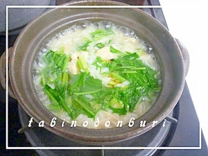 ダシダとごま油で簡単! 韓国風雑炊