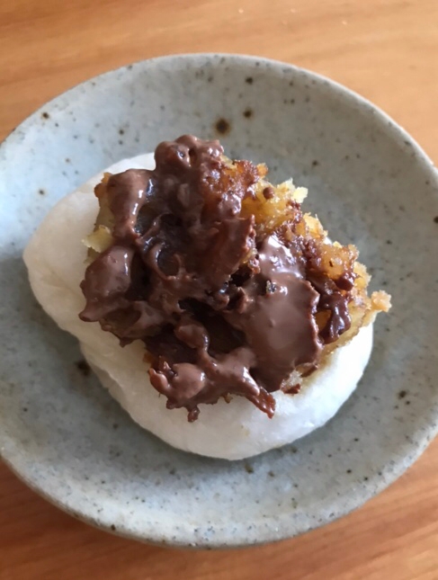 チョコと焼き芋餅