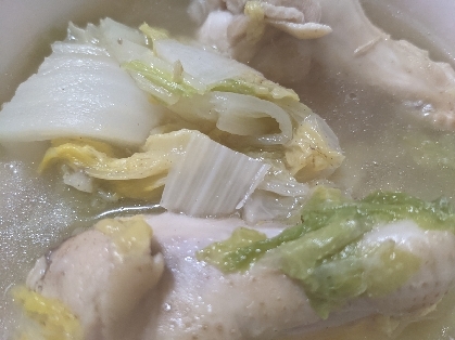 鶏肉白菜スープ