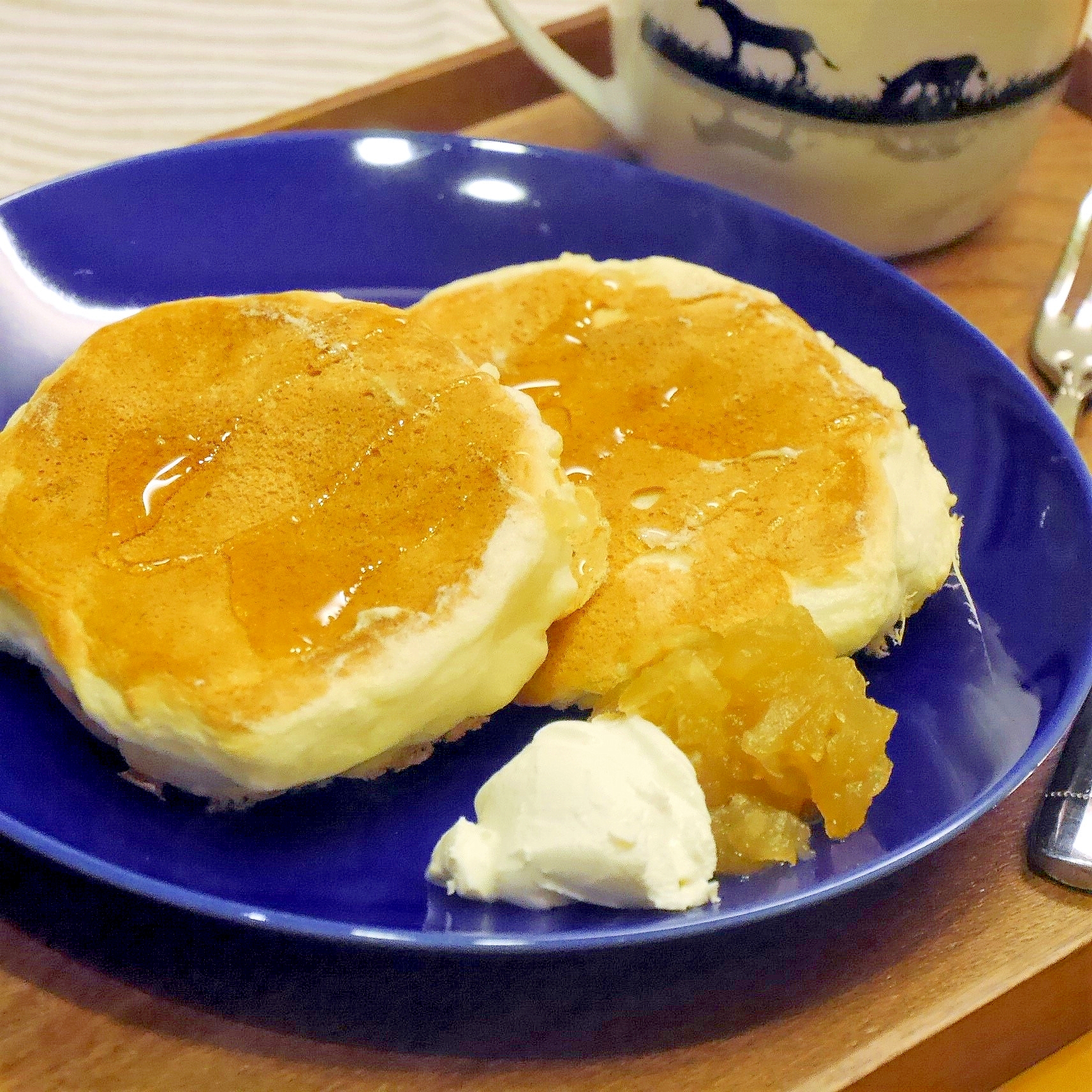 卵白消費★ホケミで簡単ふわふわパンケーキ