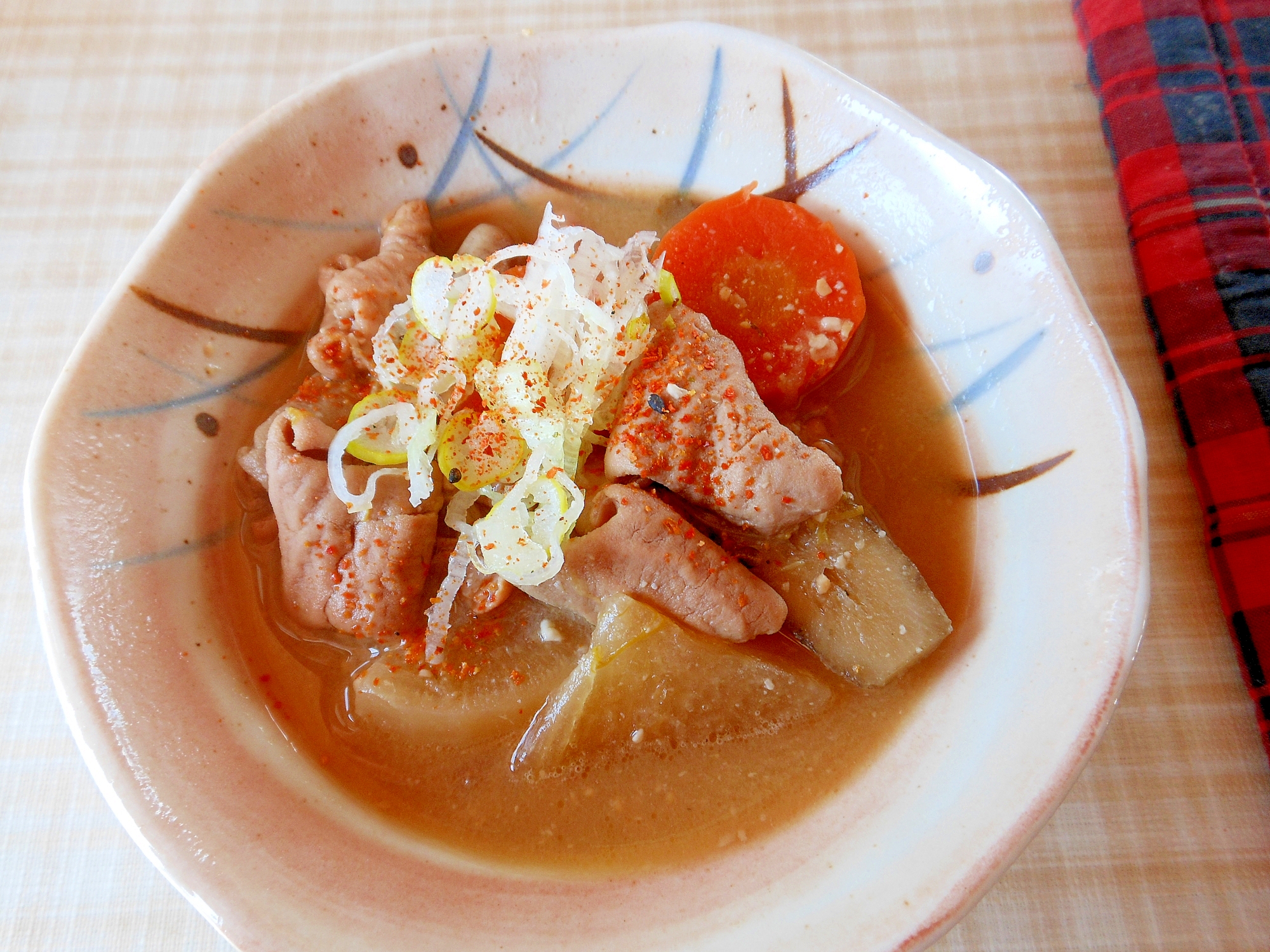 圧力鍋で我が家風～モツ煮込み