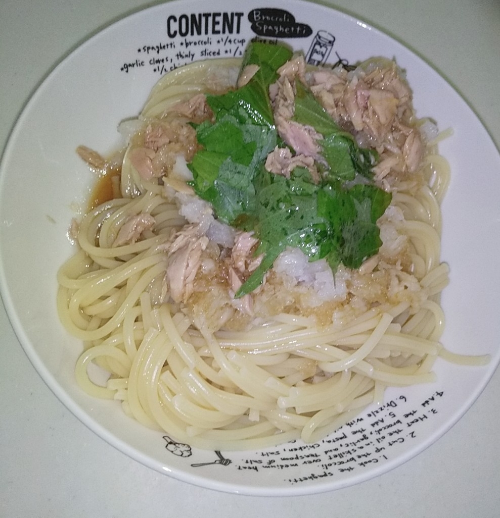 あっさり手早く!ツナと大葉のパスタ