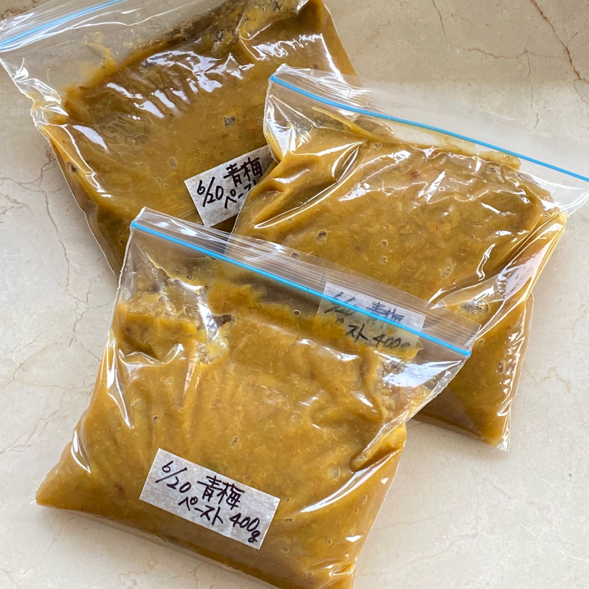 青梅のペースト