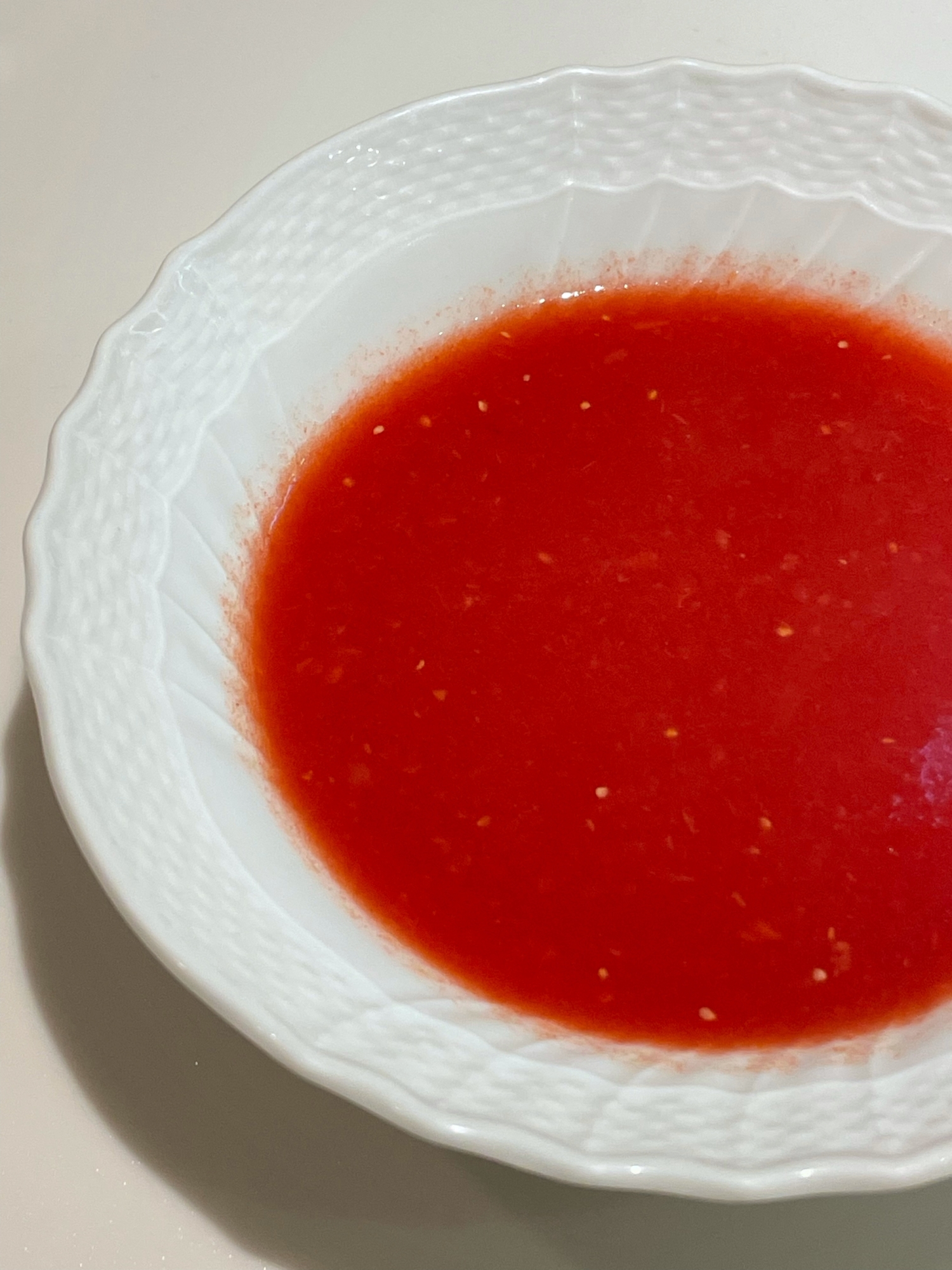 簡単冷製トマトスープ