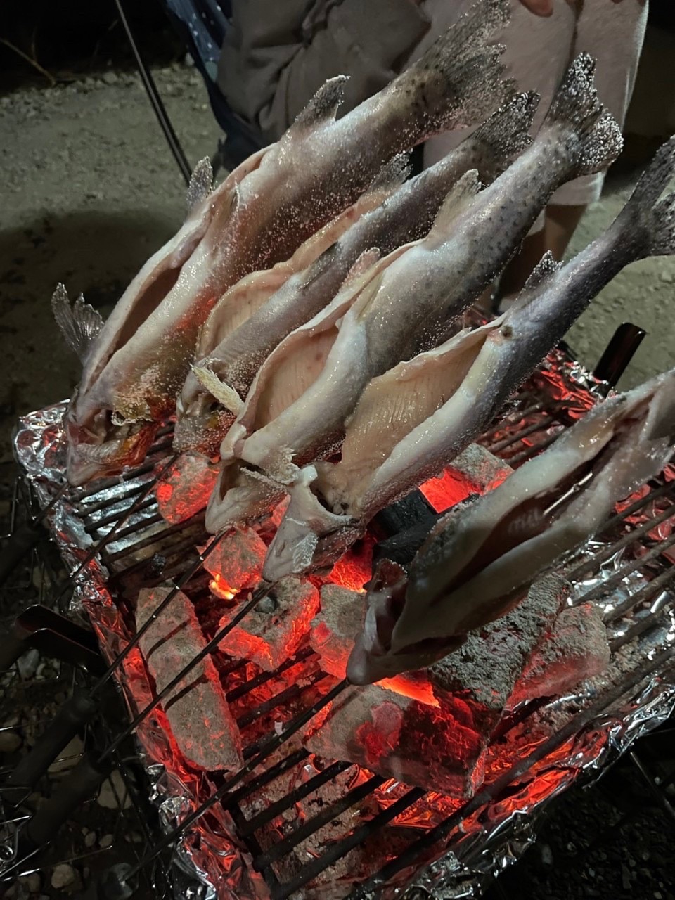 おつまみにも!!ニジマスの塩焼き