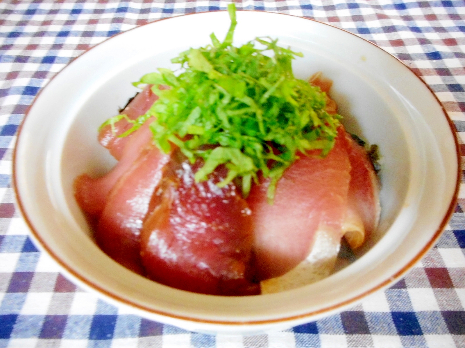 マグロとカンパチの漬け丼