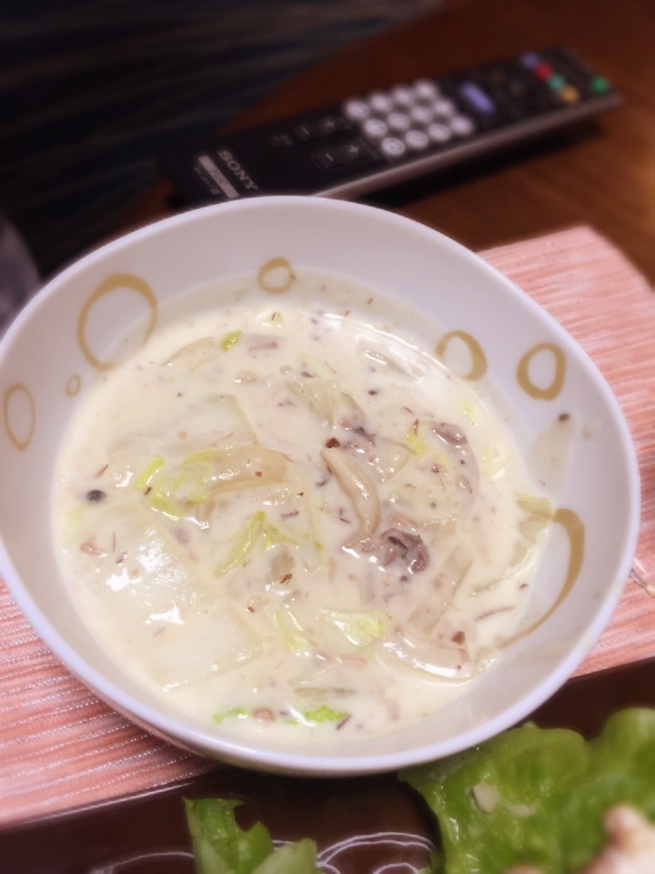 *白菜とツナのクリーム煮*