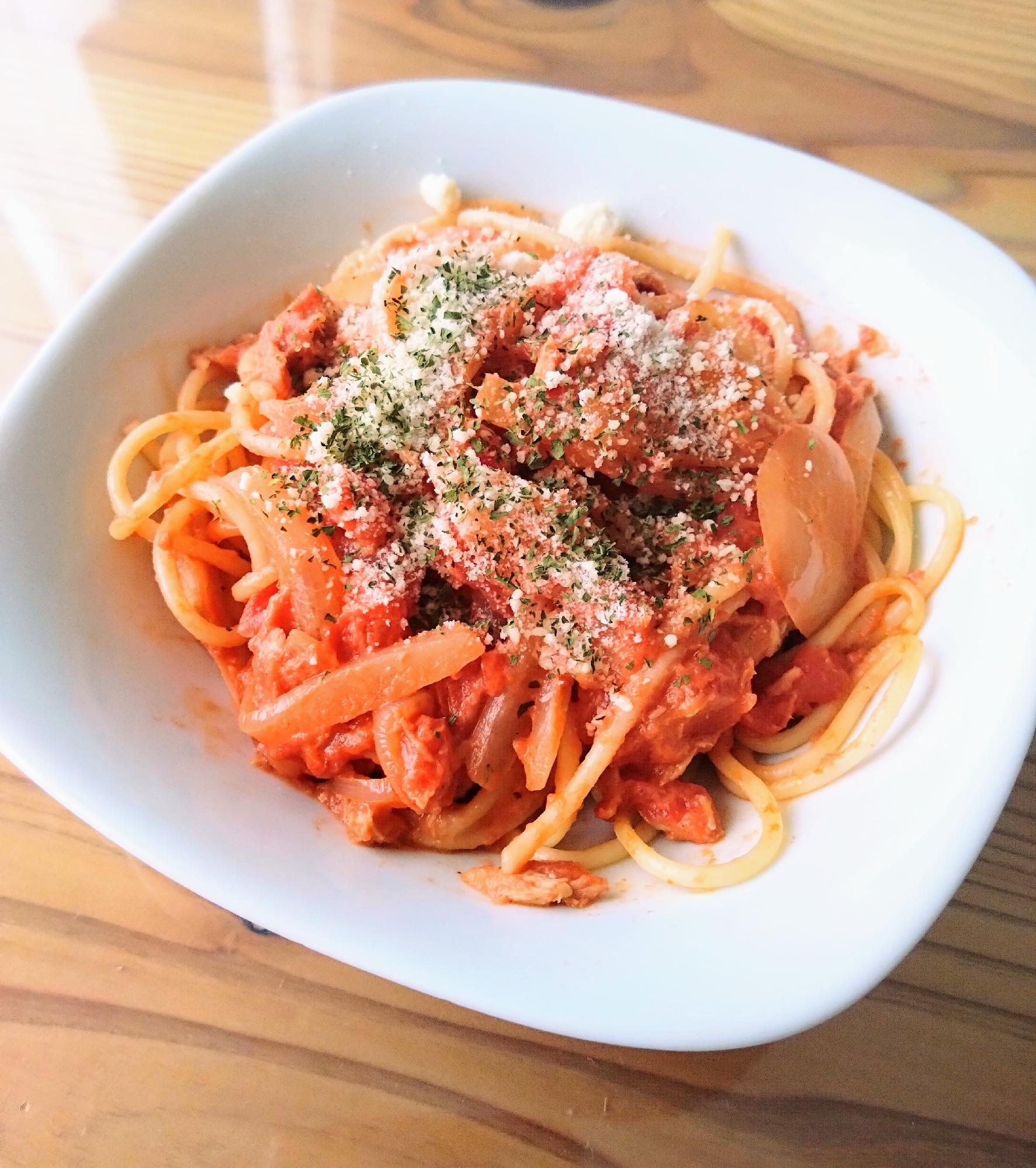 簡単!濃厚トマトクリームパスタ