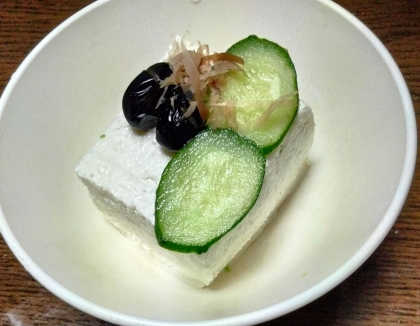 黒豆の冷奴