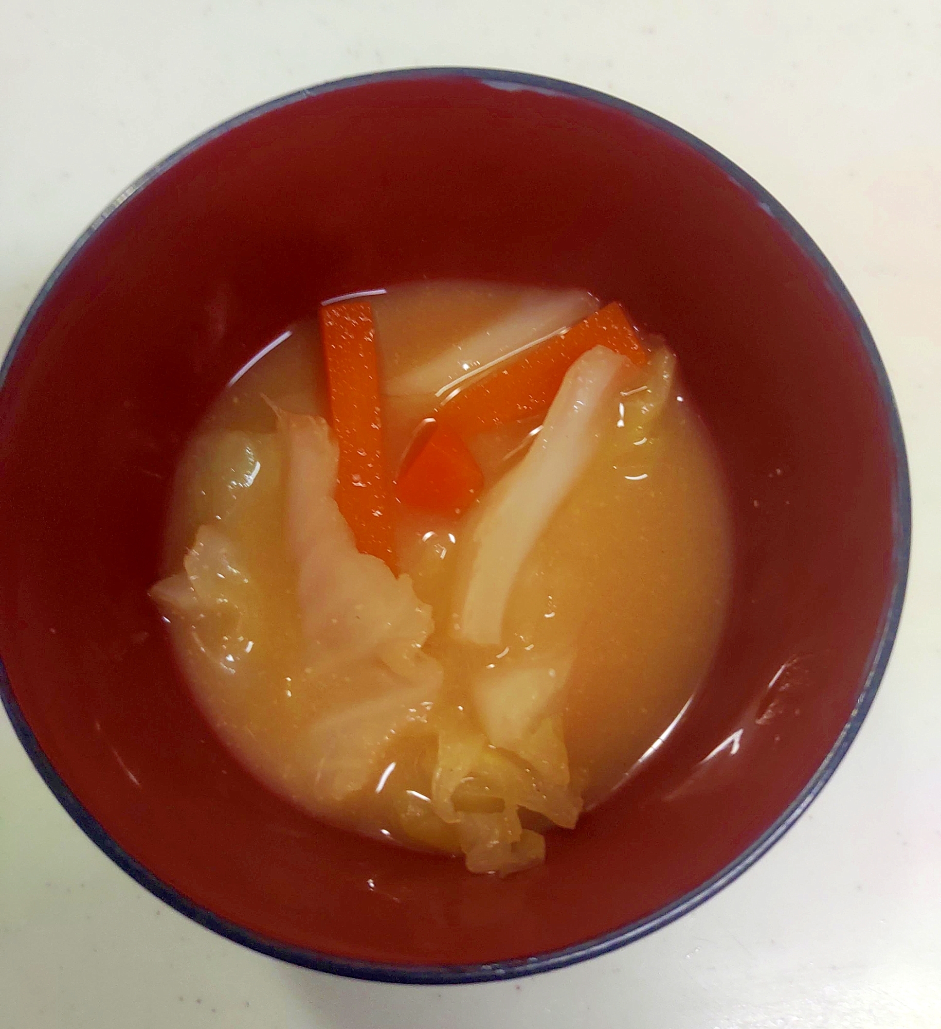 キャベツの味噌汁