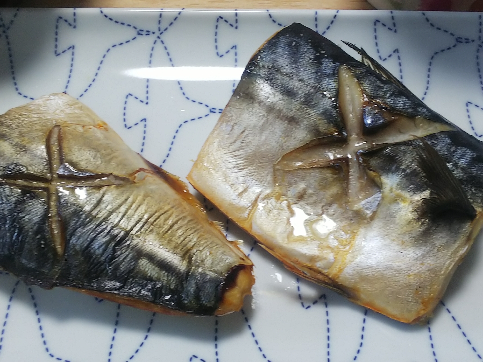 トースターで!鯖の塩焼き!