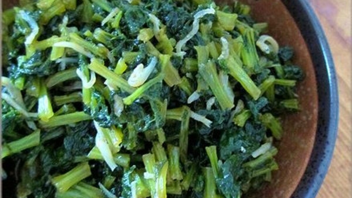 間引き菜 大根 と ちりめんじゃこの胡麻和え レシピ 作り方 By はなまる子 楽天レシピ 間引き菜 大根 と ちりめんじゃこの胡麻和え レシピ 作り方 By はなまる子 楽天レシピ