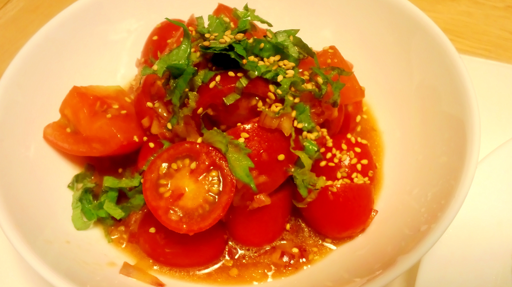 簡単 トマトの中華和え