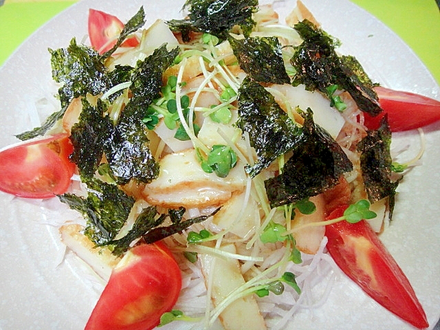 大根とさつま揚げ韓国海苔のサラダ