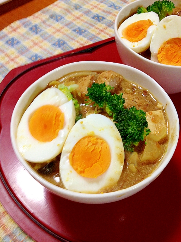 残ったカレーで!豆乳カレーうどん