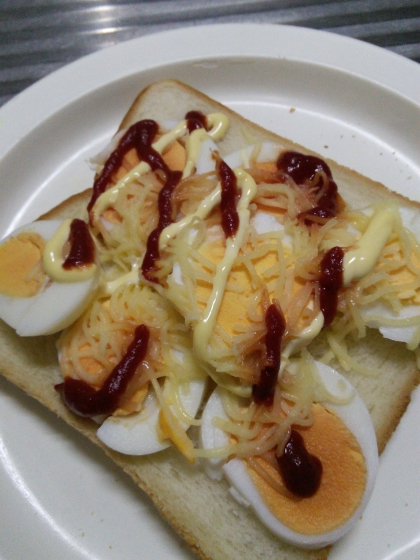 ゆで卵もチーズもたっぷり(^_^)v

美味しくいただきましたヽ(*´∀｀)ﾉ♪