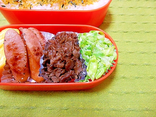 牛肉しぐれ煮弁当 子供が喜ぶお弁当 レシピ 作り方 By ミーたんmiitan 楽天レシピ