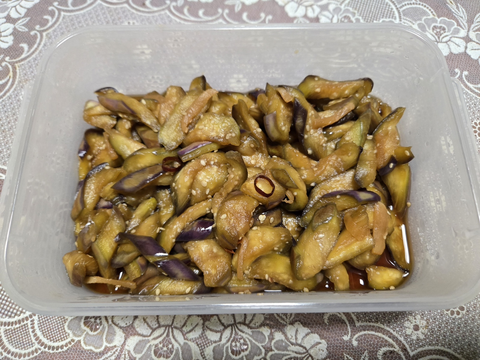 ナスの醤油漬け